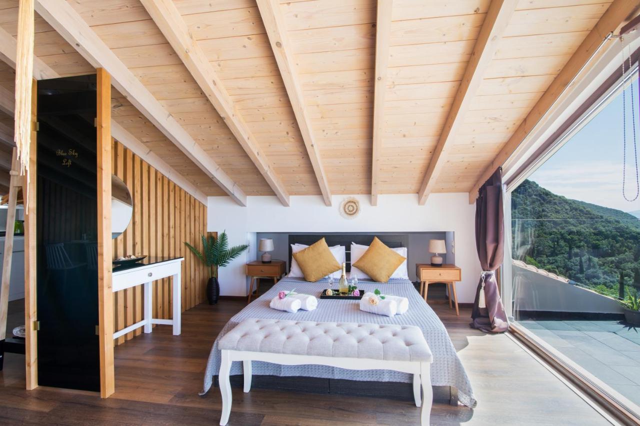 Blue Sky Loft By Corfuescapes Apartment Spartylas Екстериор снимка