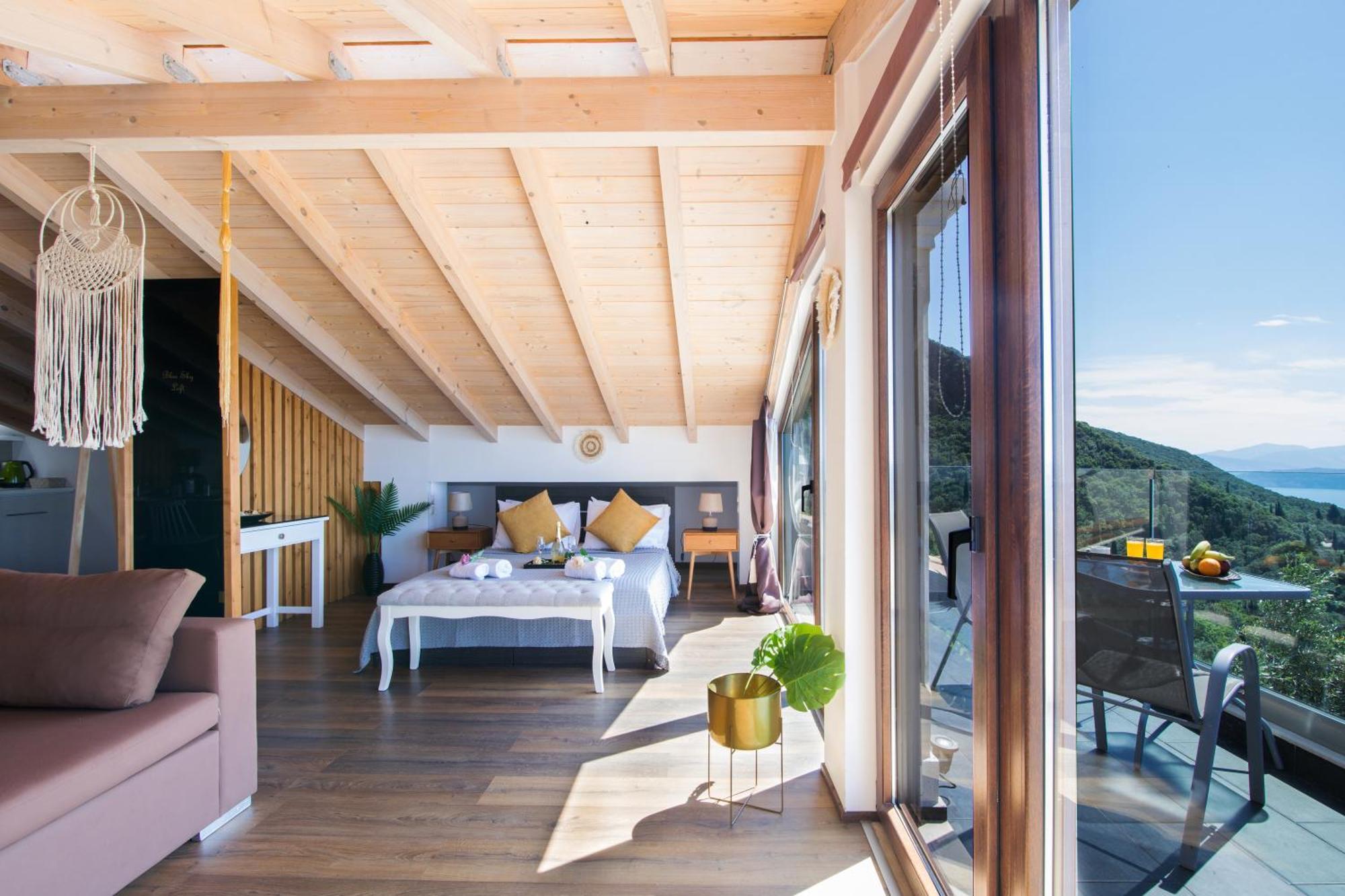 Blue Sky Loft By Corfuescapes Apartment Spartylas Екстериор снимка